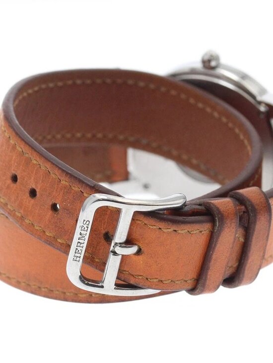 HERMES H watch Rondo HR1.510 Date white Dial Quartz Ladies Watch_942564 main image 7